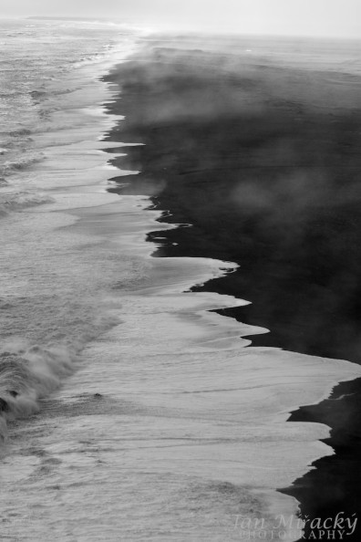 Black sand shore